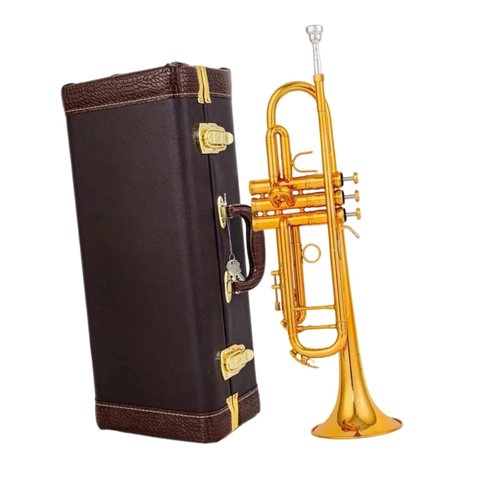 Profi-Trompete B-Trompete Mit Gold-Finish