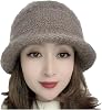 Knitted hat Winter Women's Double-Layer Fleece-Lined Duckbill Cap - Warm and Versatile-Gray-one Size Fits All
