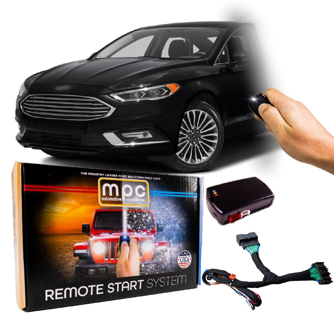 MPC Remote Start Kit Compatible with 2014-2020 Ford Fusion || Plug n Play Harness || 10 Minute Install || Zero Wire Splicing || Push to Start || Hybrid Vehicles