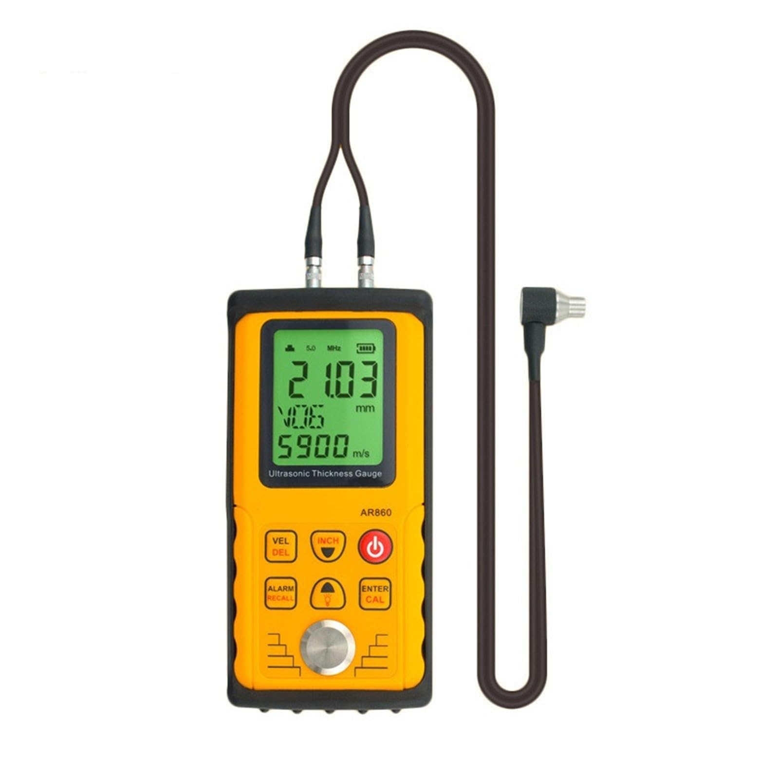 Thickness Gauge Ultrasonic Thickness Gauge Digital Sheet Metal 300mm (Steel) Sound Velocity Meter