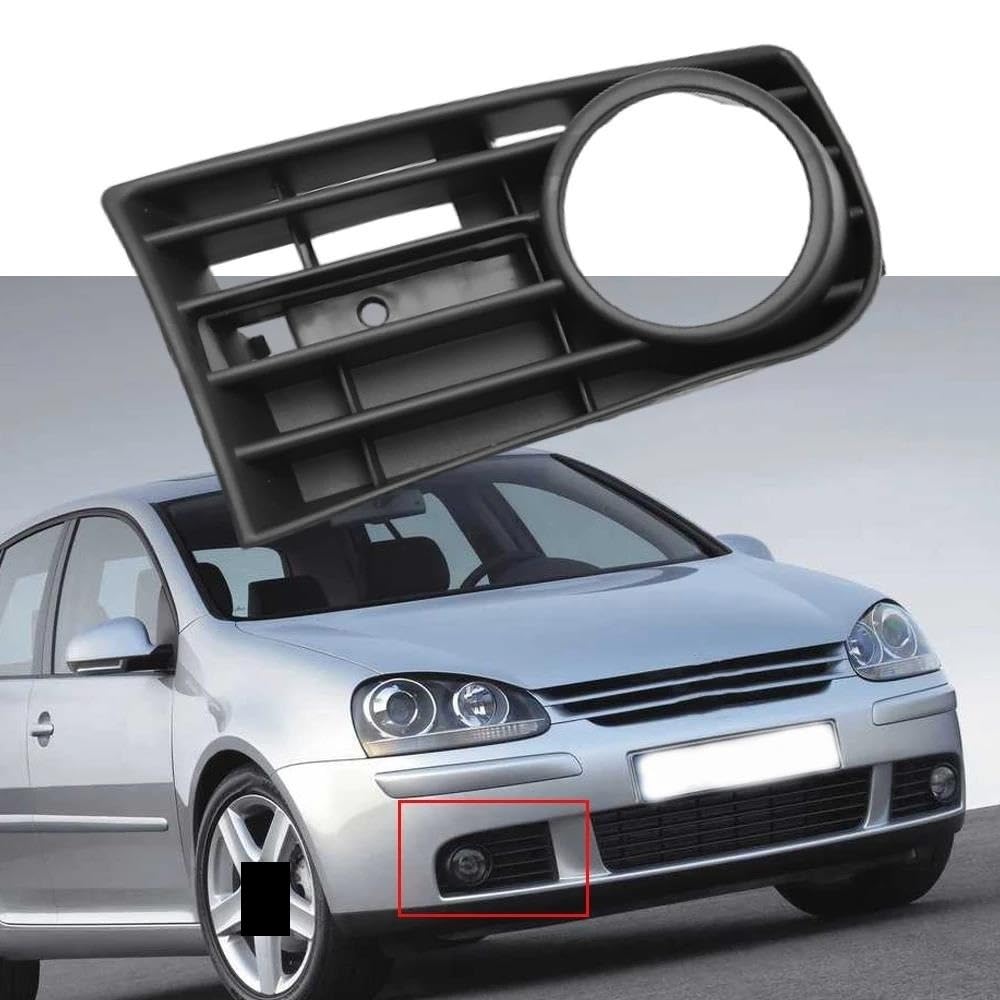 1K0853665B 1K0853666B Dla VW Dla Golfa 5 MK5 2005-2009 Samochód Przód Zderzak Światło Przeciwmgielne Atrapa Rama Pokrywa Lampa Klosz Samochód Światło Przeciwmgielne Osłona(Right Side)