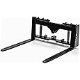 4000 Lbs Skid Steer Pallet Fork Frame Attachment, 48" Fork Blades, Quick Tach Tractor