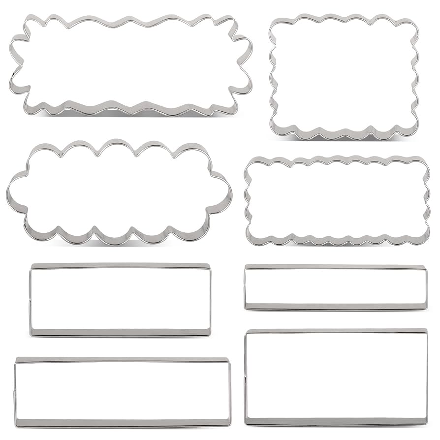 amazon-com-liliao-rectangle-scalloped-edge-cookie-cutter-set-stainless-steel-rectangle-and-scalloped-edge-8-piece-set-home-kitchen for Blank Cookie Labels Free Printable Amazon.com: LILIAO Rectangle Scalloped Edge Cookie Cutter Set, Stainless Steel (Rectangle and Scalloped Edge 8-Piece Set): Home & Kitchen for Blank Cookie Labels Free Printable