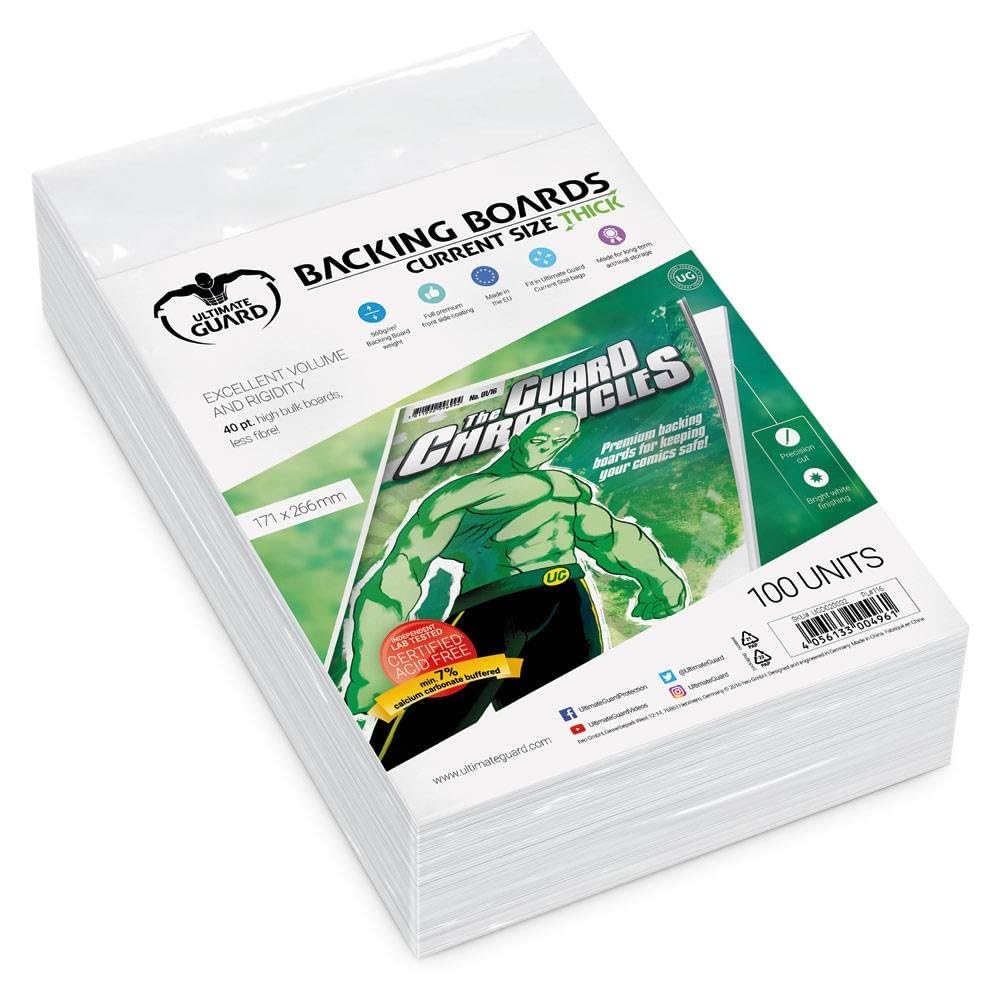 Ultimate Guard UGD020032 - Comic Backing Boards Thick Current Size