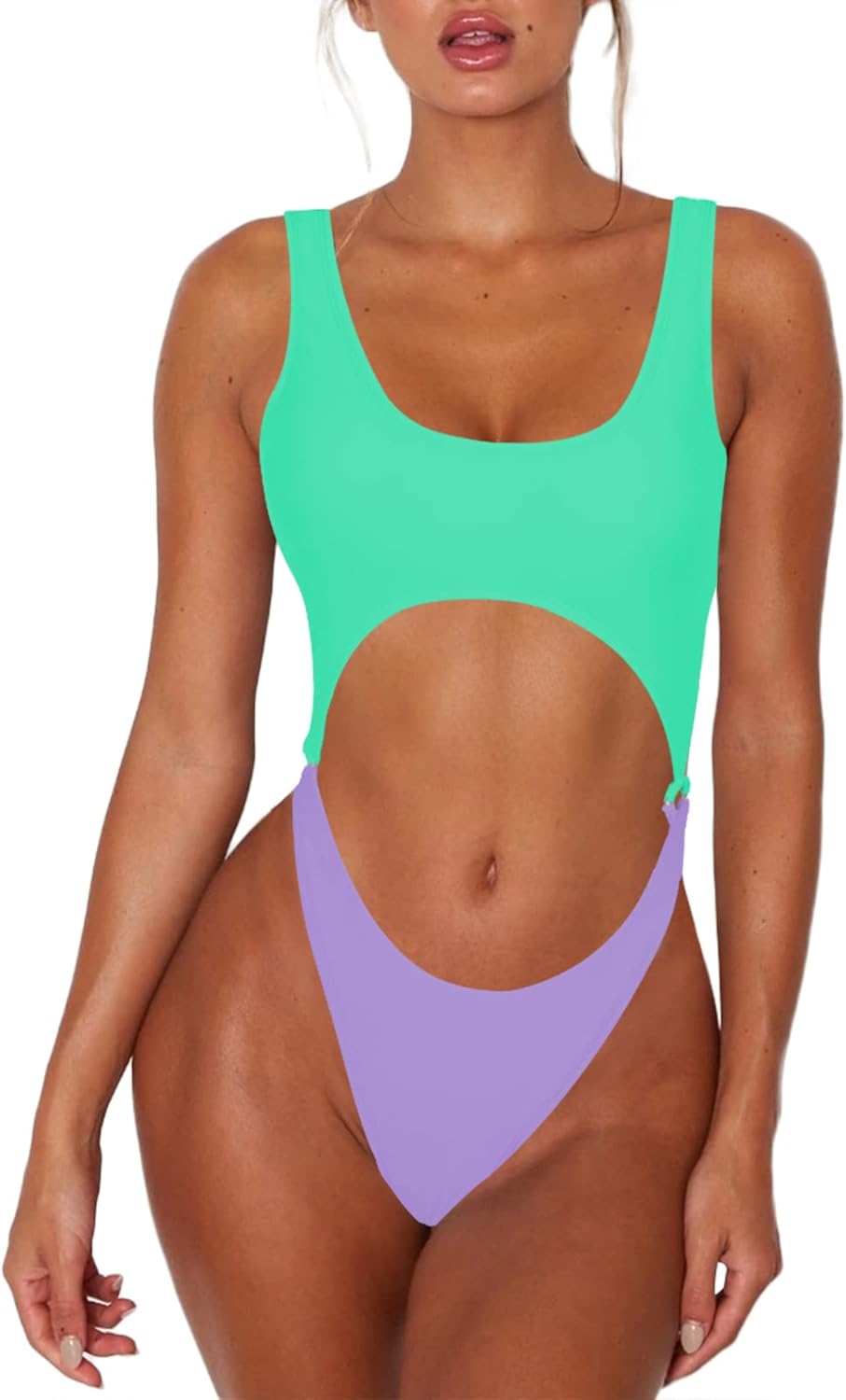 Sovoyontee Women's Sexy One Piece Swimsuits Cheeky Thong Bikini Bathing Suit - Image 5