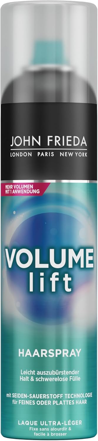 John Frieda Volume Lift Haarspray, verpakking van 2 stuks (2 x 250 ml) voor fijn of glad haar