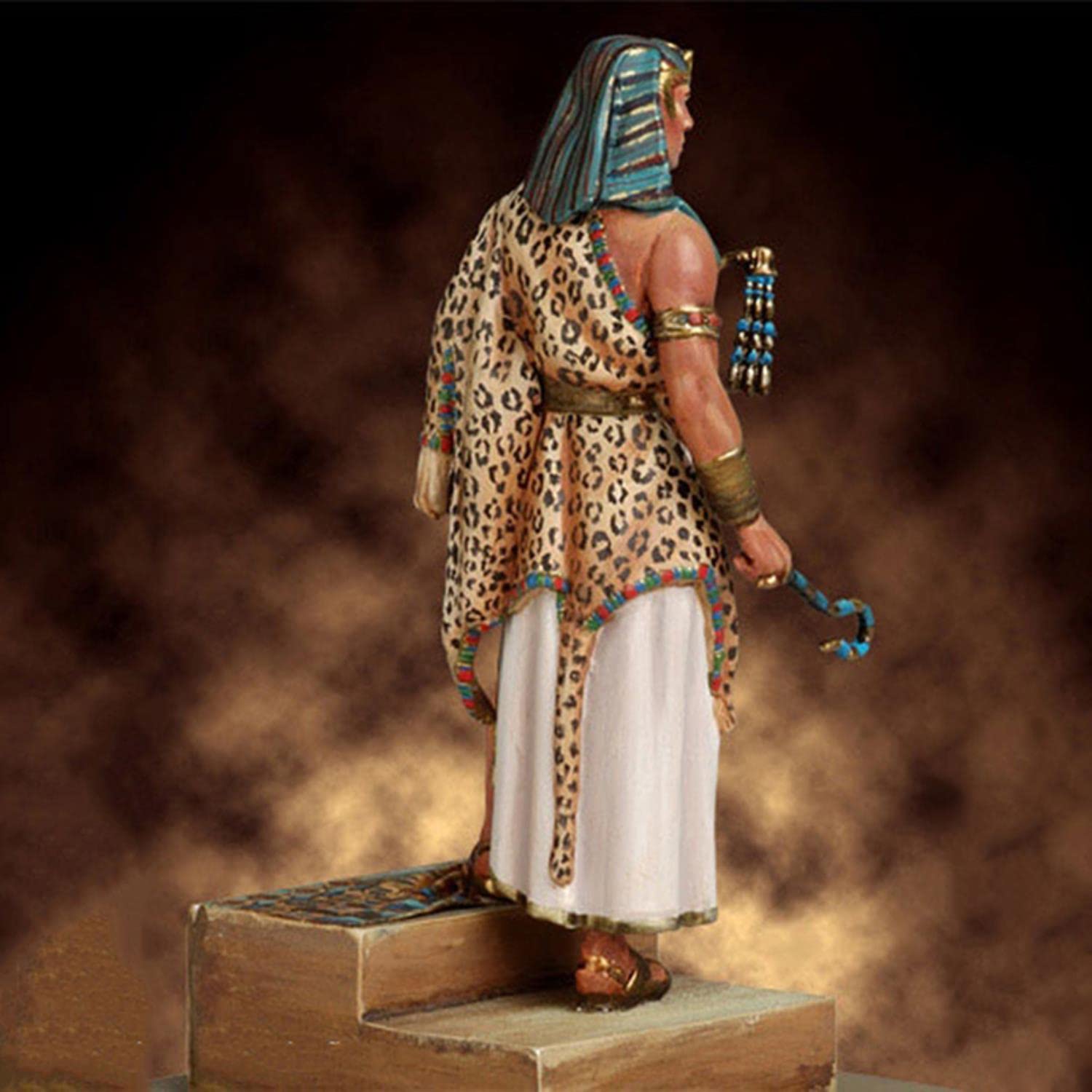 1/32 Antiguo Hombre Guerrero Soporte Resina Figura Modelo Kit sin Montar sin Pintar