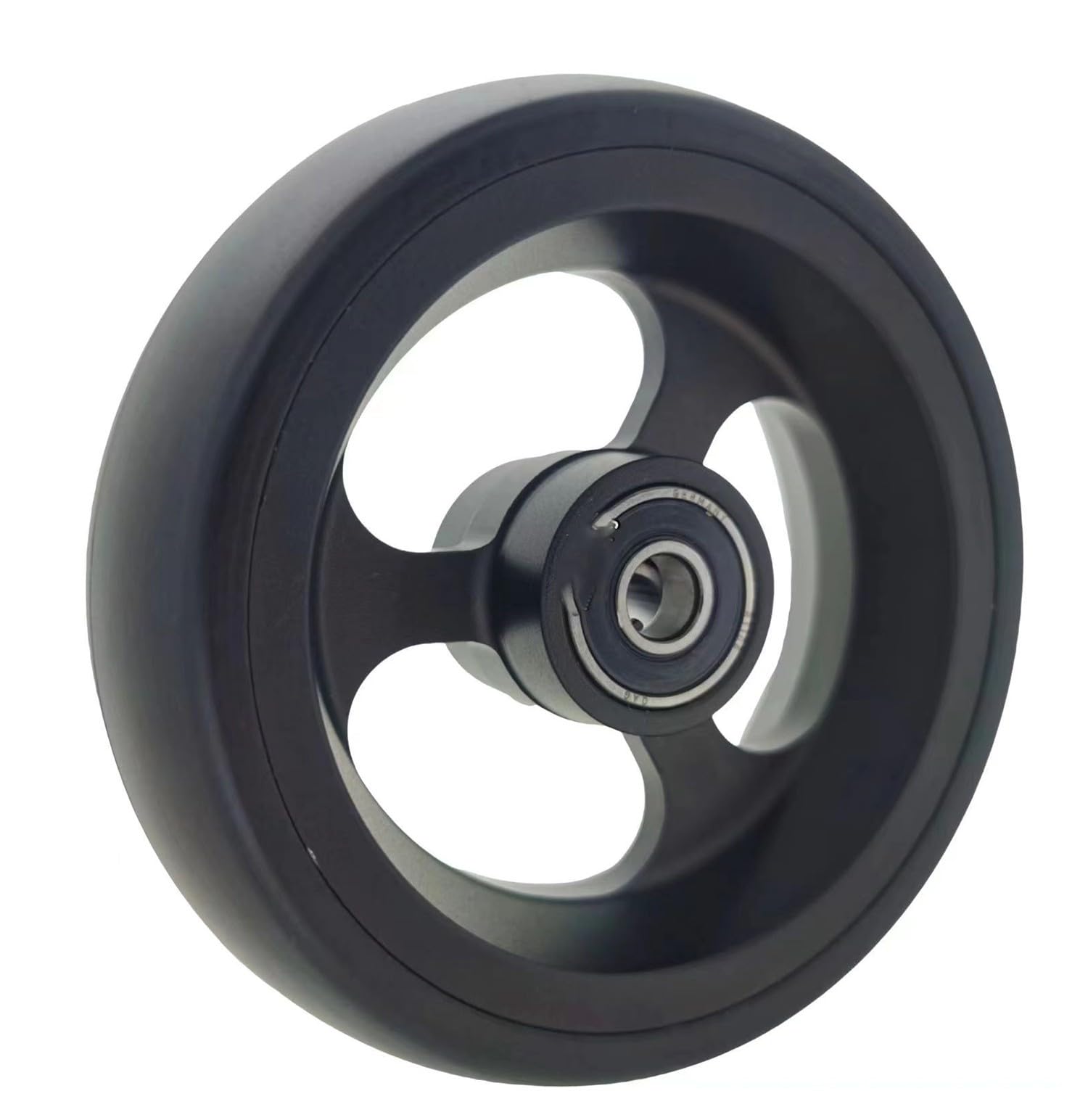 BLUEZY Ruote Anteriori per Sedia a Rotelle, Ruote per Sedia a Rotelle da 4/5 Pollici, Ruote in Gomma Antiscivolo, Accessori per Carrozzina Disabili per Sedia da Ufficio C,5in