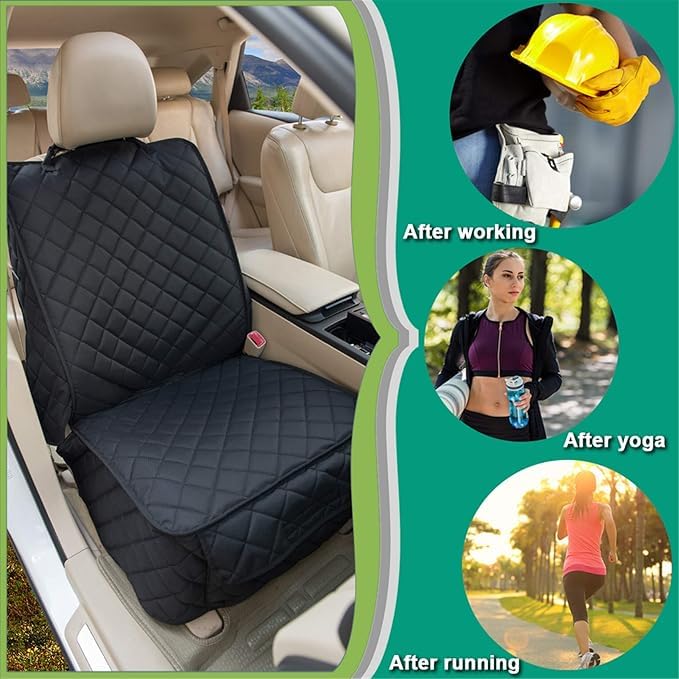 Image of Dog car seat Cover (Orange, Frount Car Seat Cover)