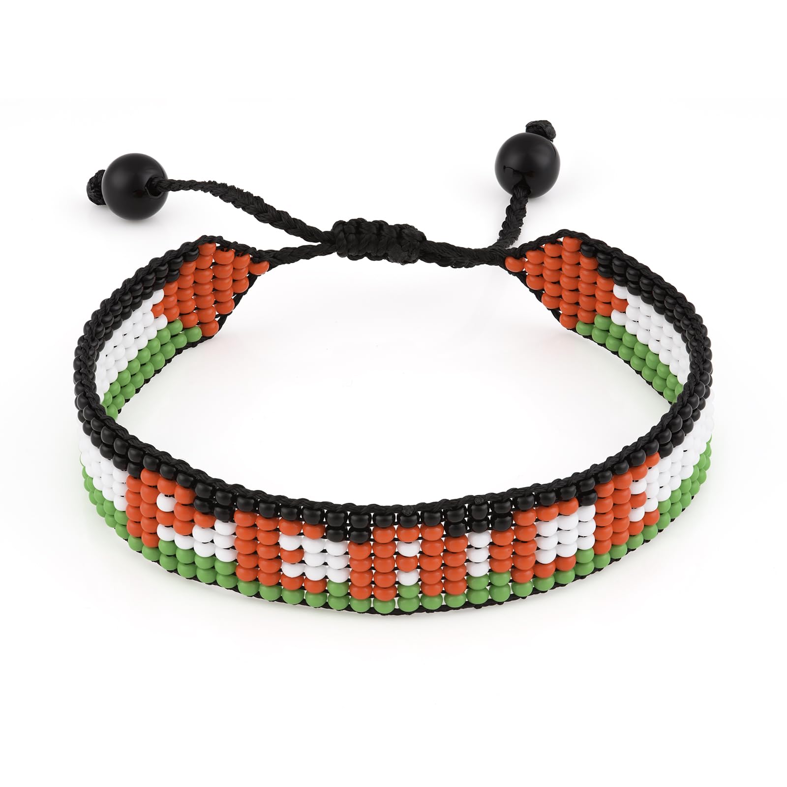 Palestine Flag Bracelet: Handmade Adjustable-Show Your Support