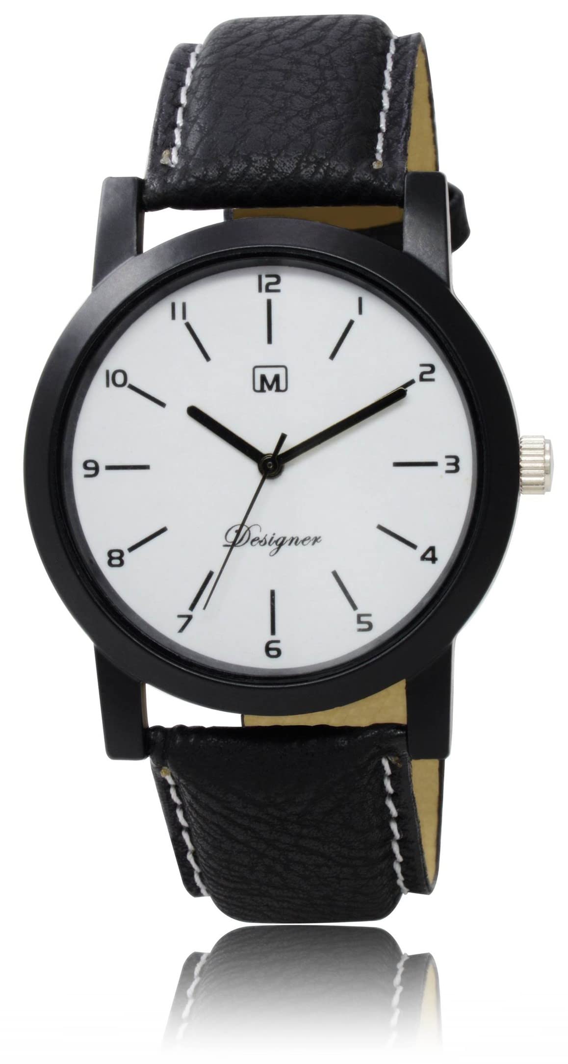 OM DESIGNER Stylish Analogue Mens & Boys Watch BL-5 White (B09SDMN3Z5) Amazon Price History, Amazon Price Tracker