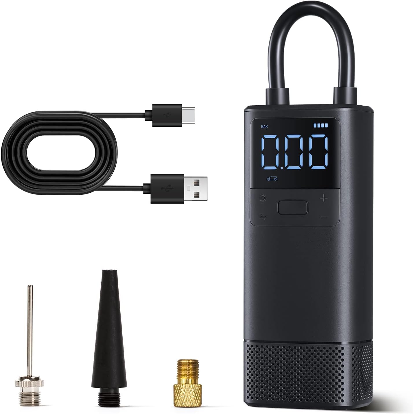 70MAİ TP05 Taşınabilir Akıllı Dijital Ekranlı Araç Hava Kompresörü Siyah