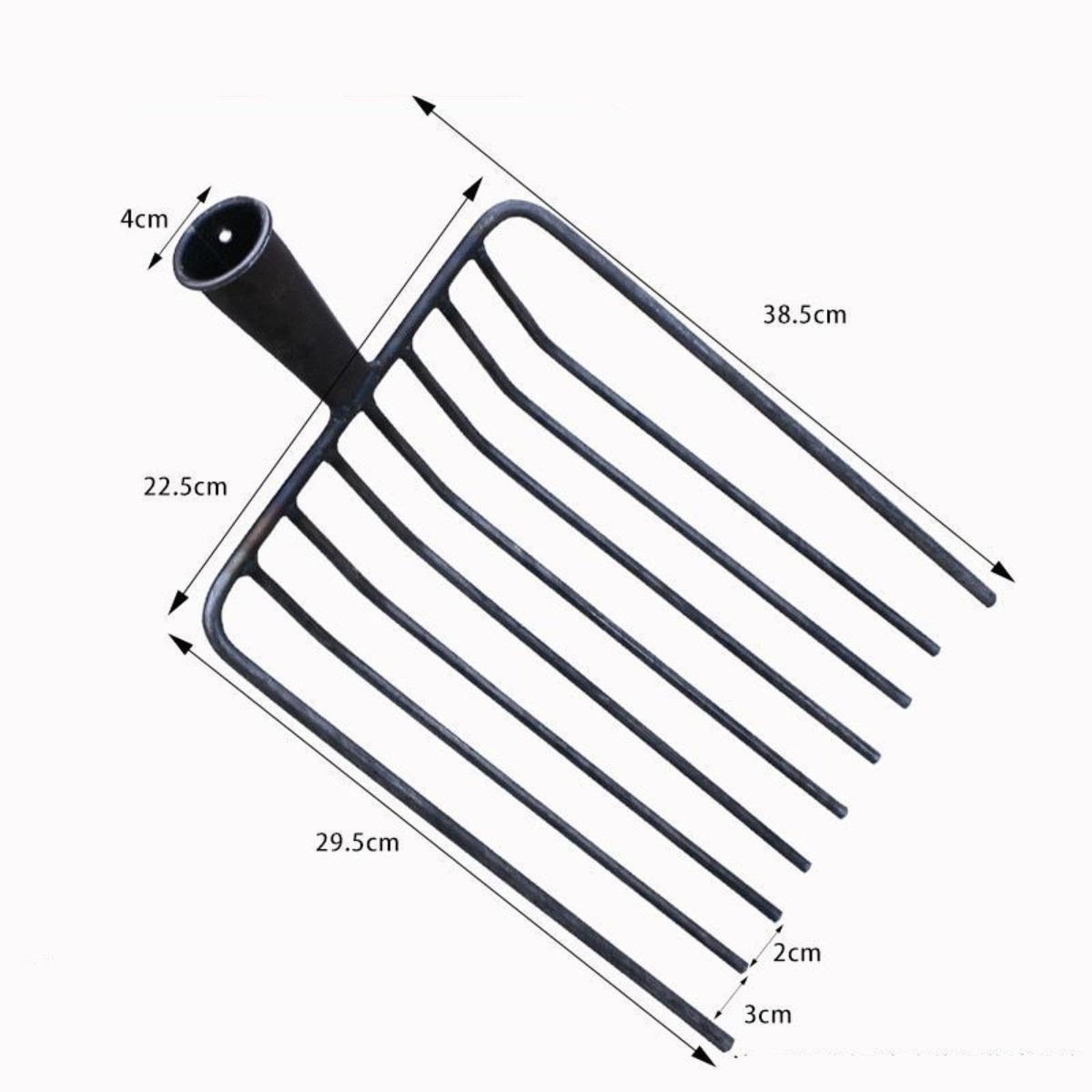 F Fityle Outil de Fourche remplacer la tête Jardin Accessoire, 9 Dents