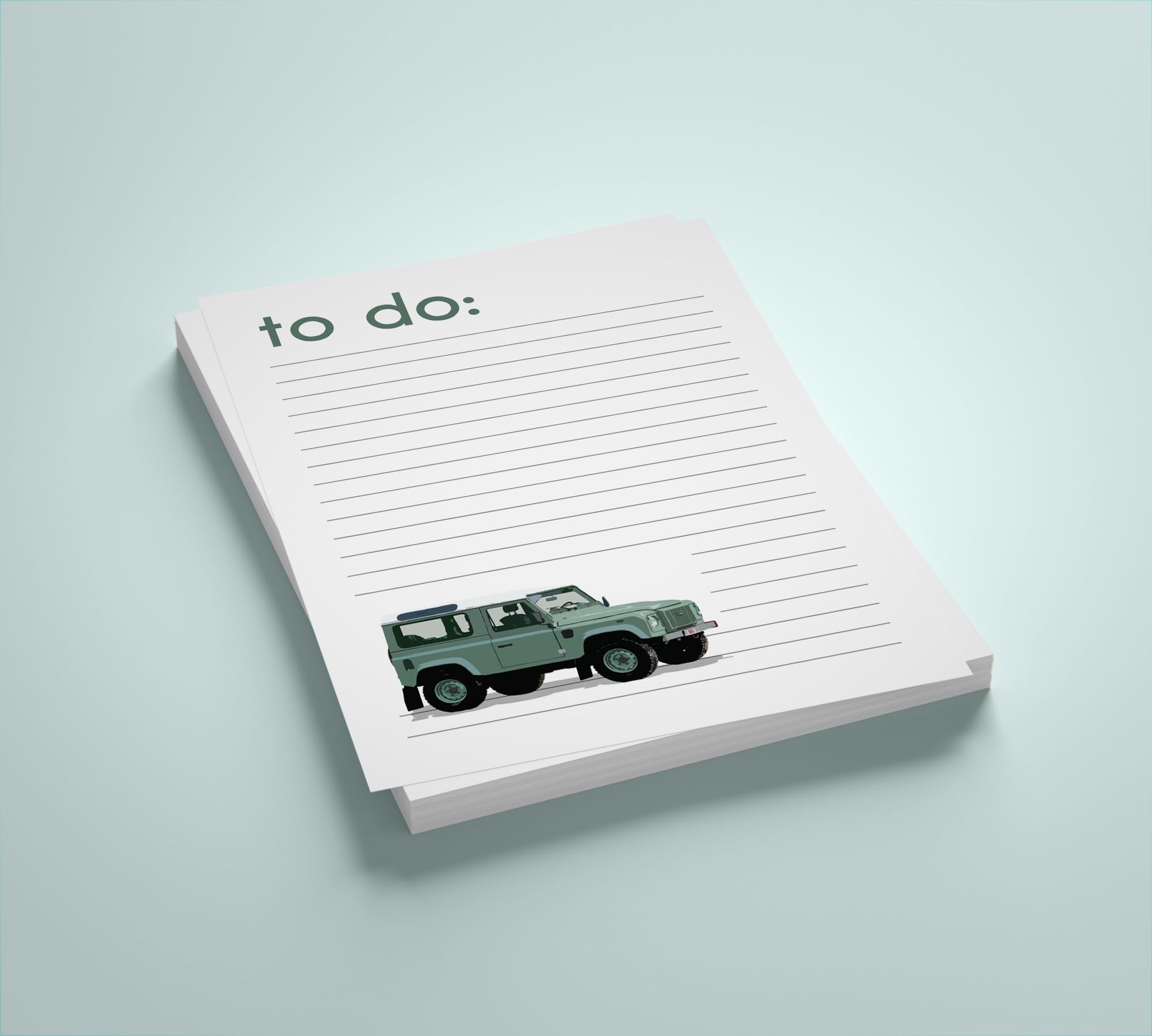 Prickly Products Land Rover Defender Notepaper