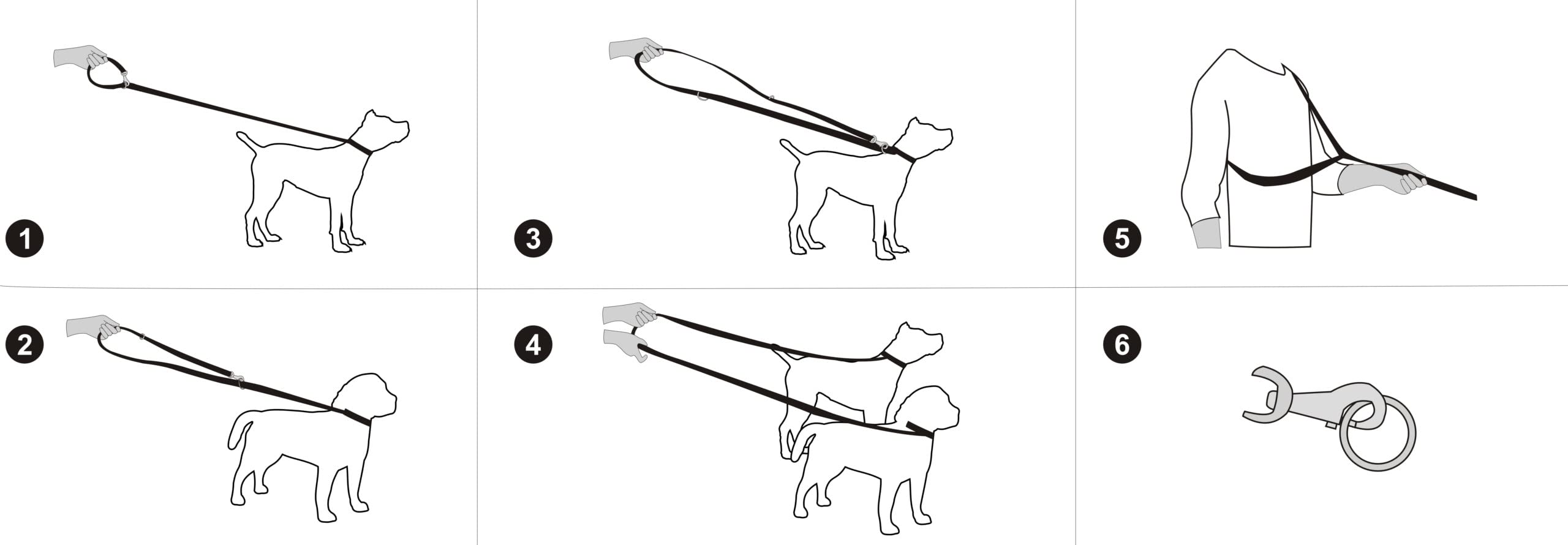 Guinzaglio regolabile in pelle per cani, guinzaglio per cani, guinzaglio regolabile, 220 x 20 cm
