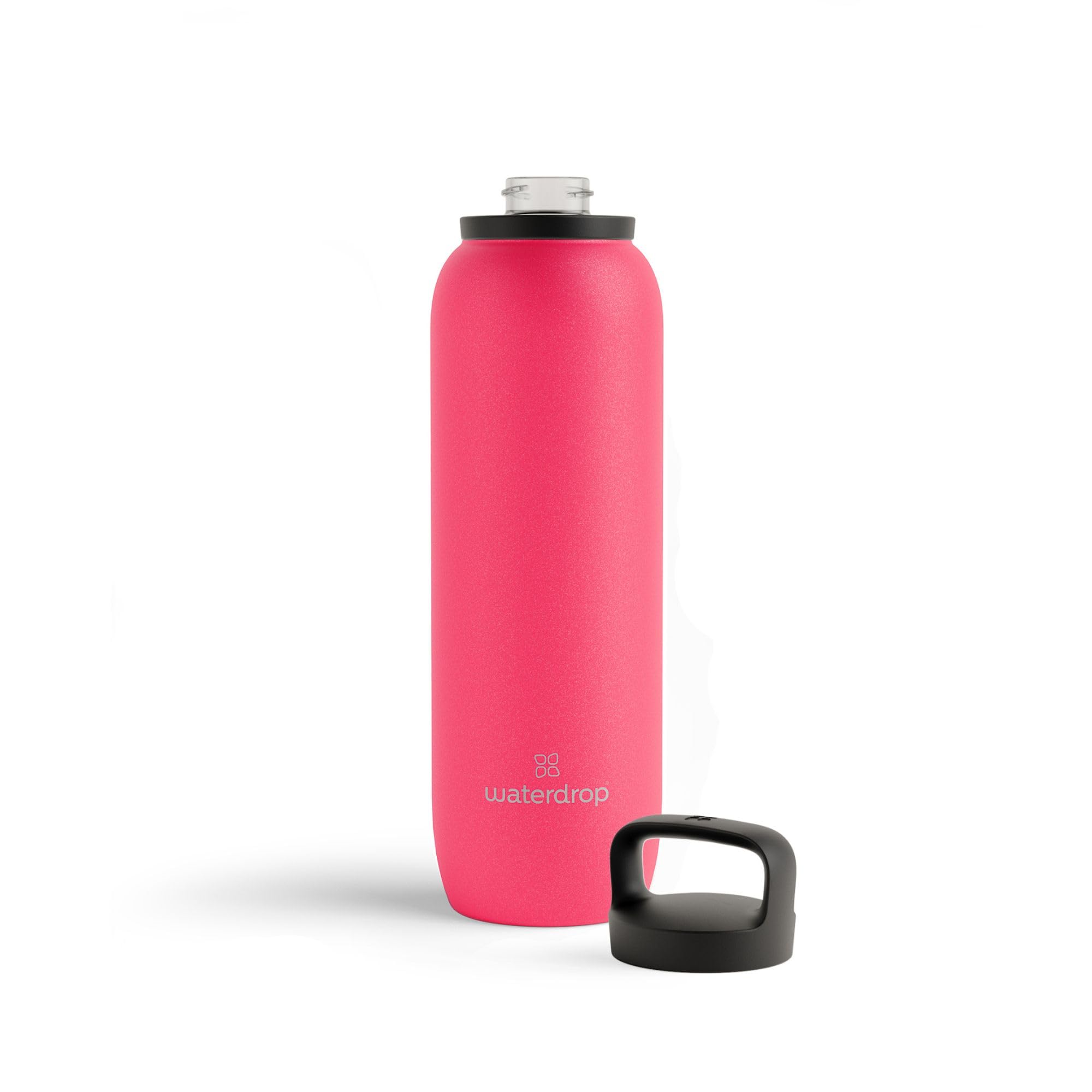 waterdrop Steel Bottle 34 oz - Stainless Steel Water Bottle, Vacuum Insulated & Double Walled - 12h Hot, 24h Cold - Flask Thermos - Leak-proof Drinks Bottle - Reusable, Robust, BPA-free
