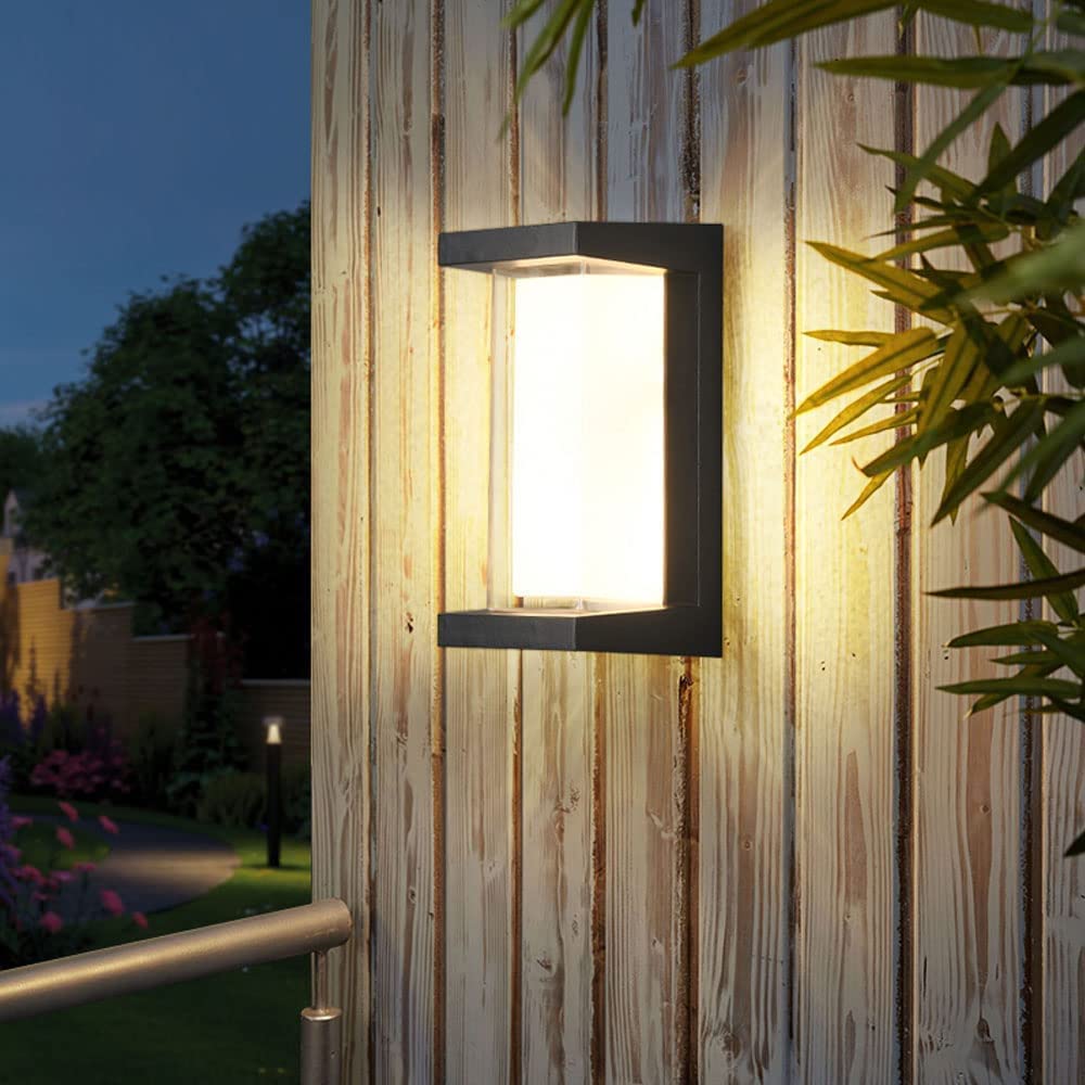 Applique Murale extérieure Moderne, Applique Murale en Aluminium à LED, Applique Murale extérieure étanche IP65 10W 30W, luminaire Mural carré pour Jardin, terrasse, Porche, Balcon