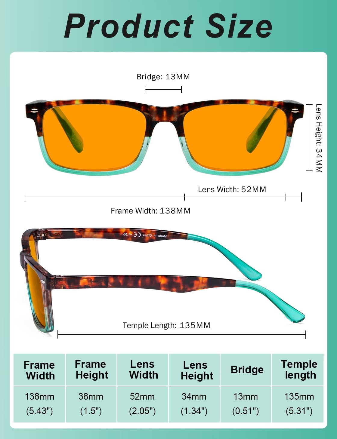 Eyekepper Blue Light Blocking Reading Glasses Orange Tinted Computer Gaming Readers Women Men Tortoise +0.75 - Image 4