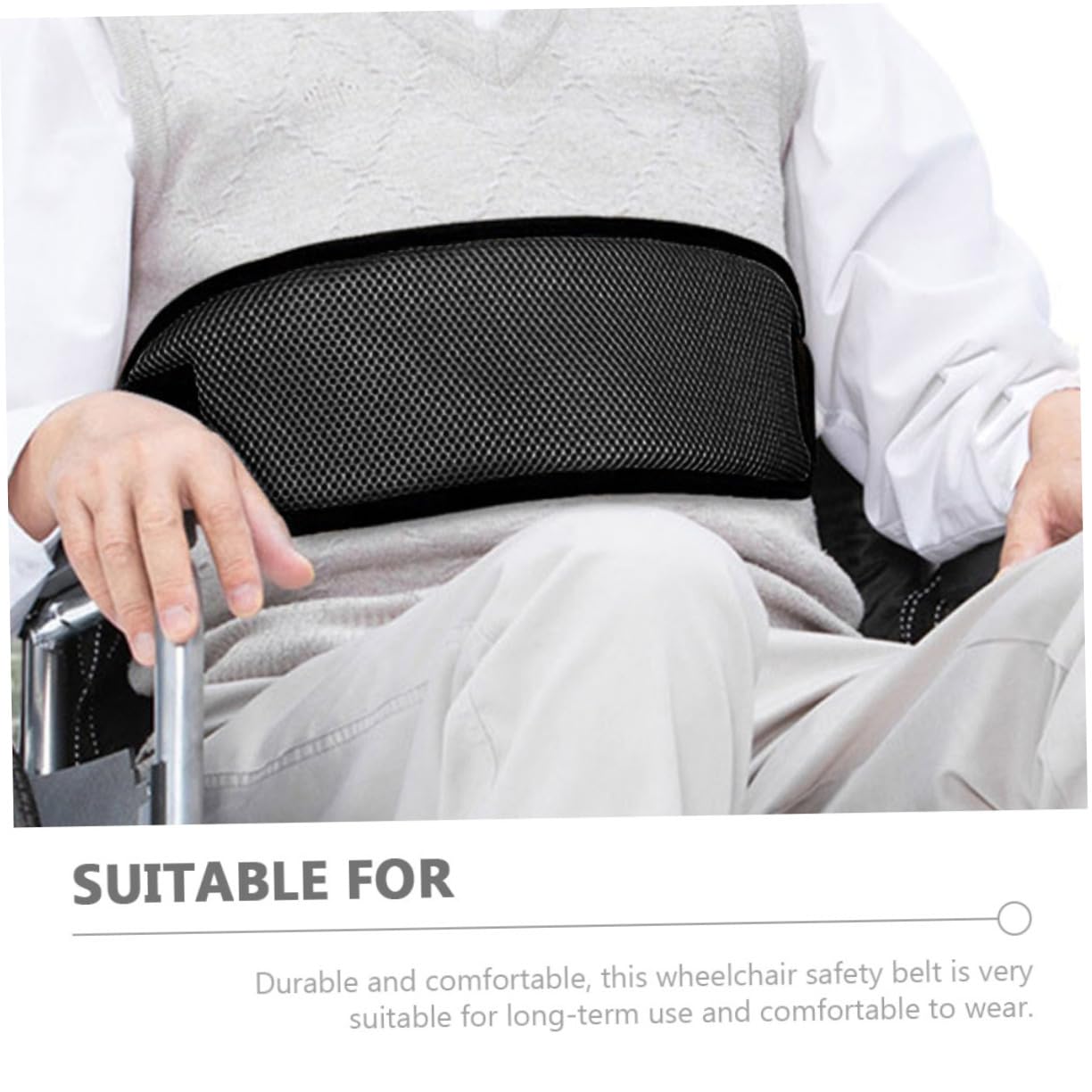 Beavorty Elderly for Comfortable Adjustable Harness for Prevent Falls Slips Black