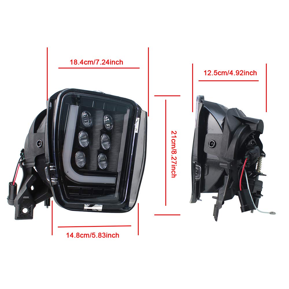 Auto-Frontstoßstange Nebelscheinwerfer Montage Mit Hellen LED DRL LED Nebel-Treibendes Licht Für Dodge Ram 1500 2500 2013-2018