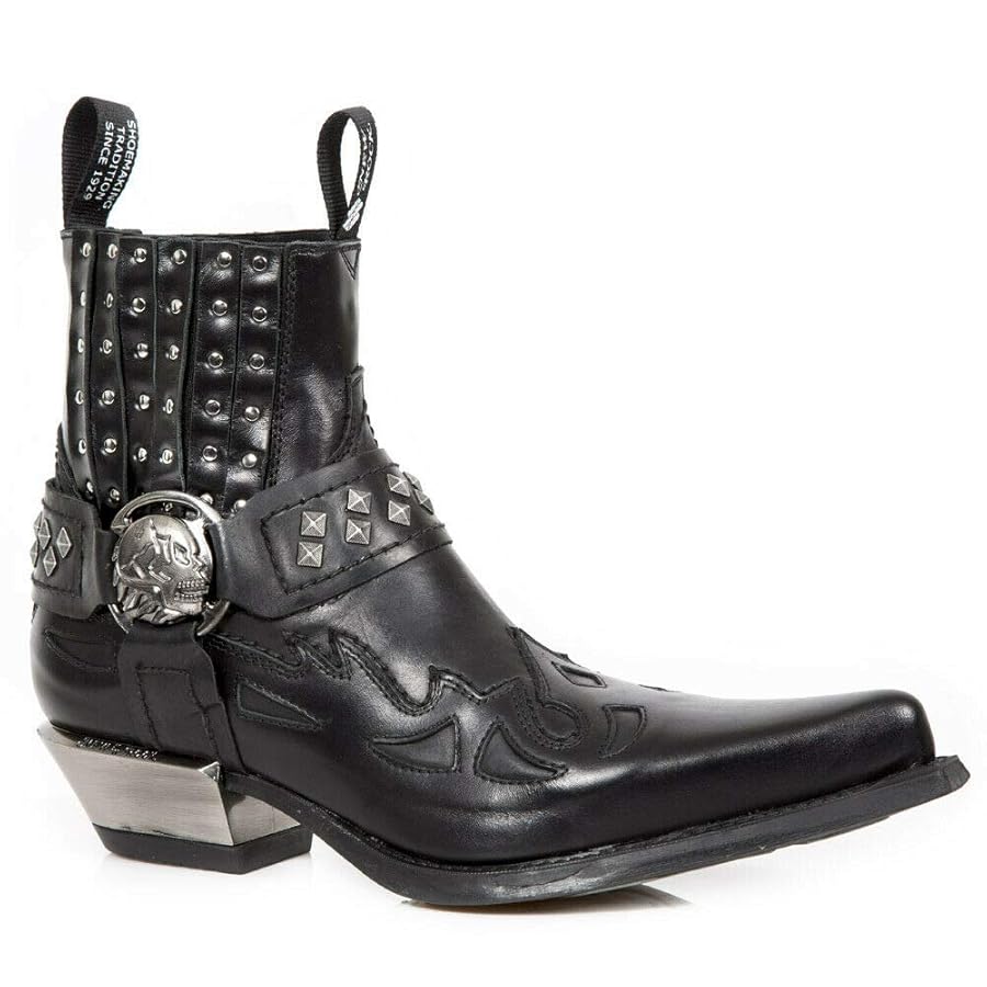 靴 new rock westen cowboy boots Amazon.com | New Rock 7921 S2 Men's Red and Black Flame