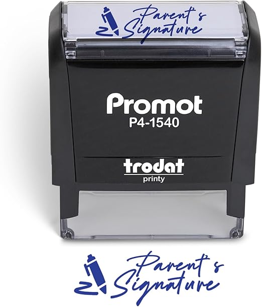 Promot Teacher Stamps for Classroom - Parent Signature Self Inking Stampers for Kids - Homeschool Grading Tool, Encouraging Motivational Kids Stamp for School, Choose from 40 Fun Rubber Stamp Designs