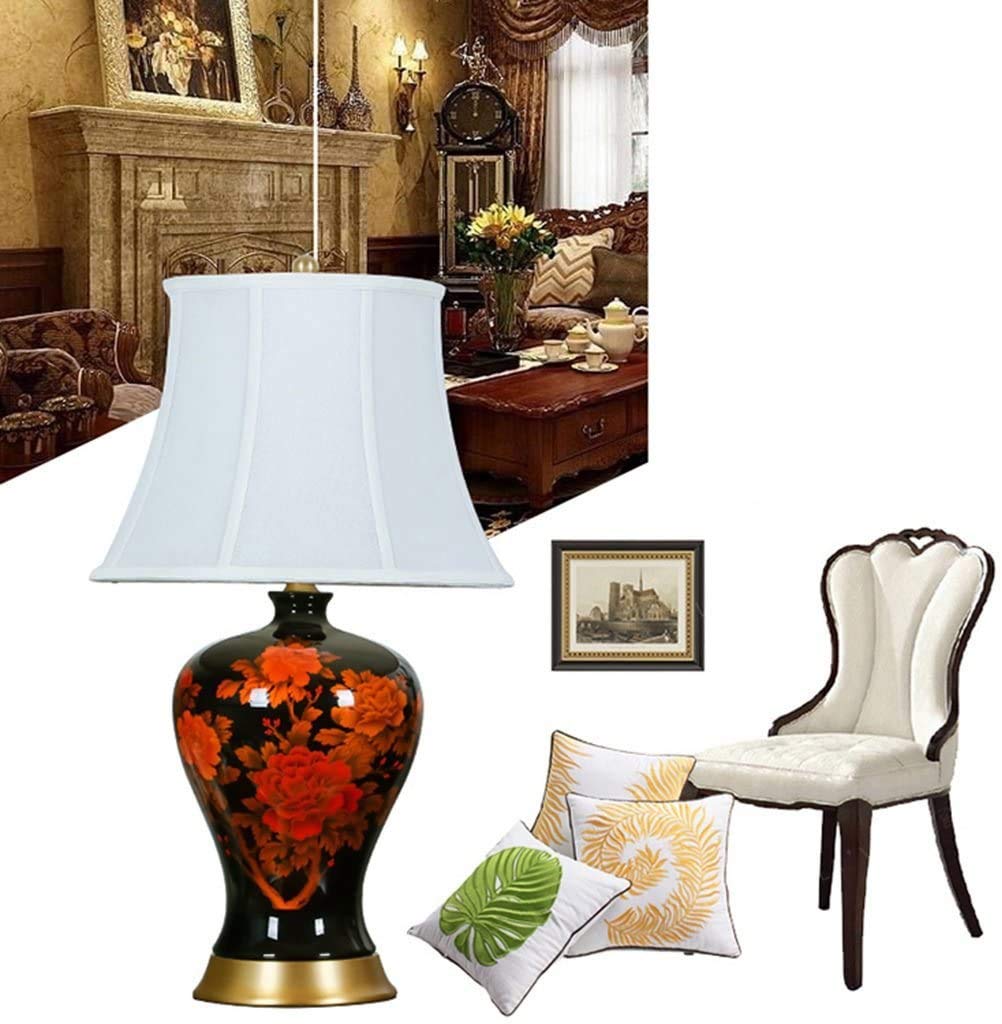 Lampa stołowa Ceramiczna lampa stołowa Moda Śliczna nowoczesna dekoracja Prosta ciepła lampa stołowa do sypialni Lampka nocna