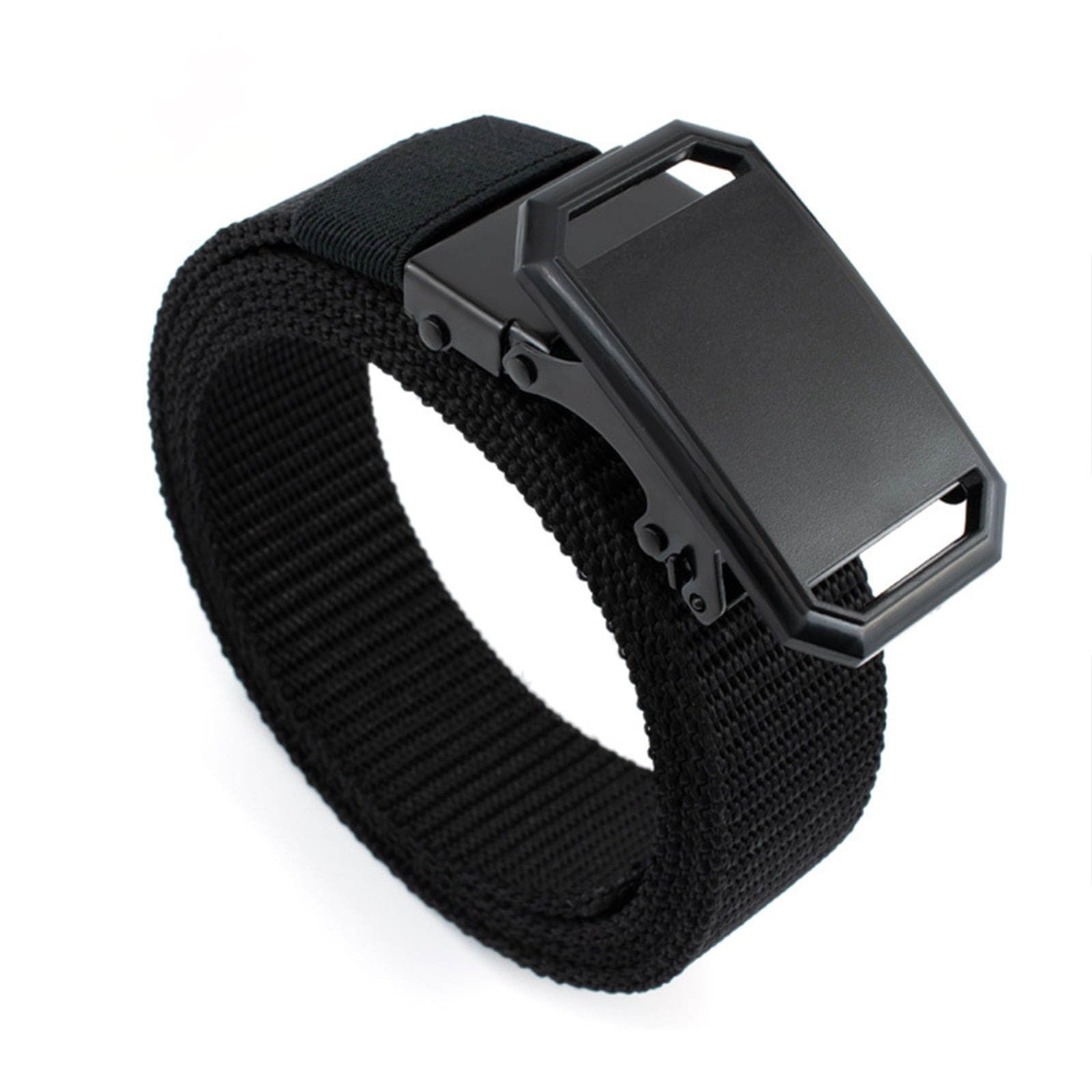 medsin Men's Nylon Fabric Belt for Men Formal Casual Jeans Party Boys Gents Width-35mm Waist Size 38 Inches or Under Black & Other Colour-picture-54