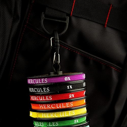 Miniatura 4 de HERCULES Tippet de pesca con mosca, paquete de 3 con soporte para volquetas, 55 yardas