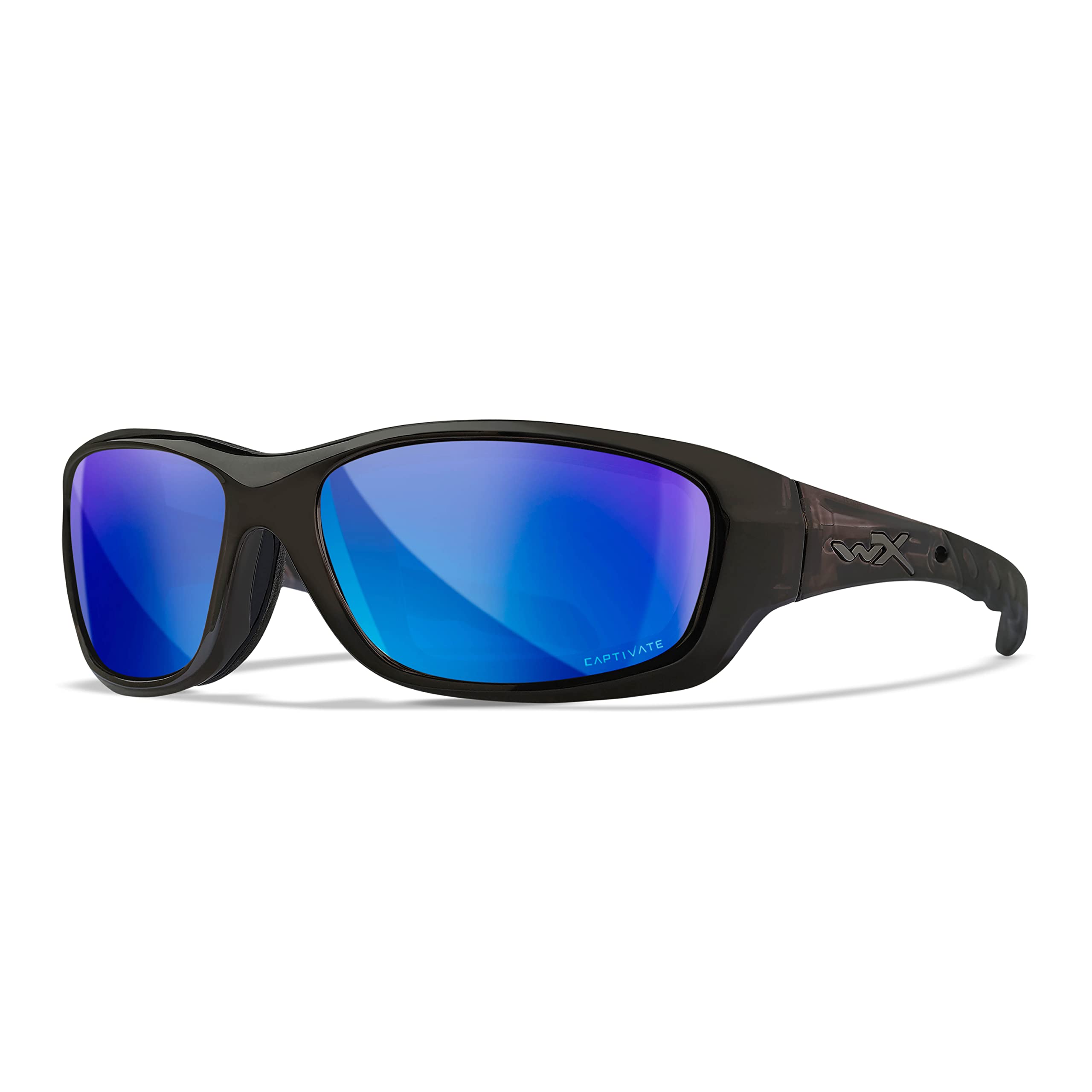 Wiley X │ WX Gravity | Sonnenbrille Herren │ Polarisierte Sonnenbrillen │ Ideal für Sport Outdoor Fahrradbrille Fahrt Laufbrille Fischen Wandern │ Sonnenbrille Verspiegelt │ 100% UVA/UVB-Schutz