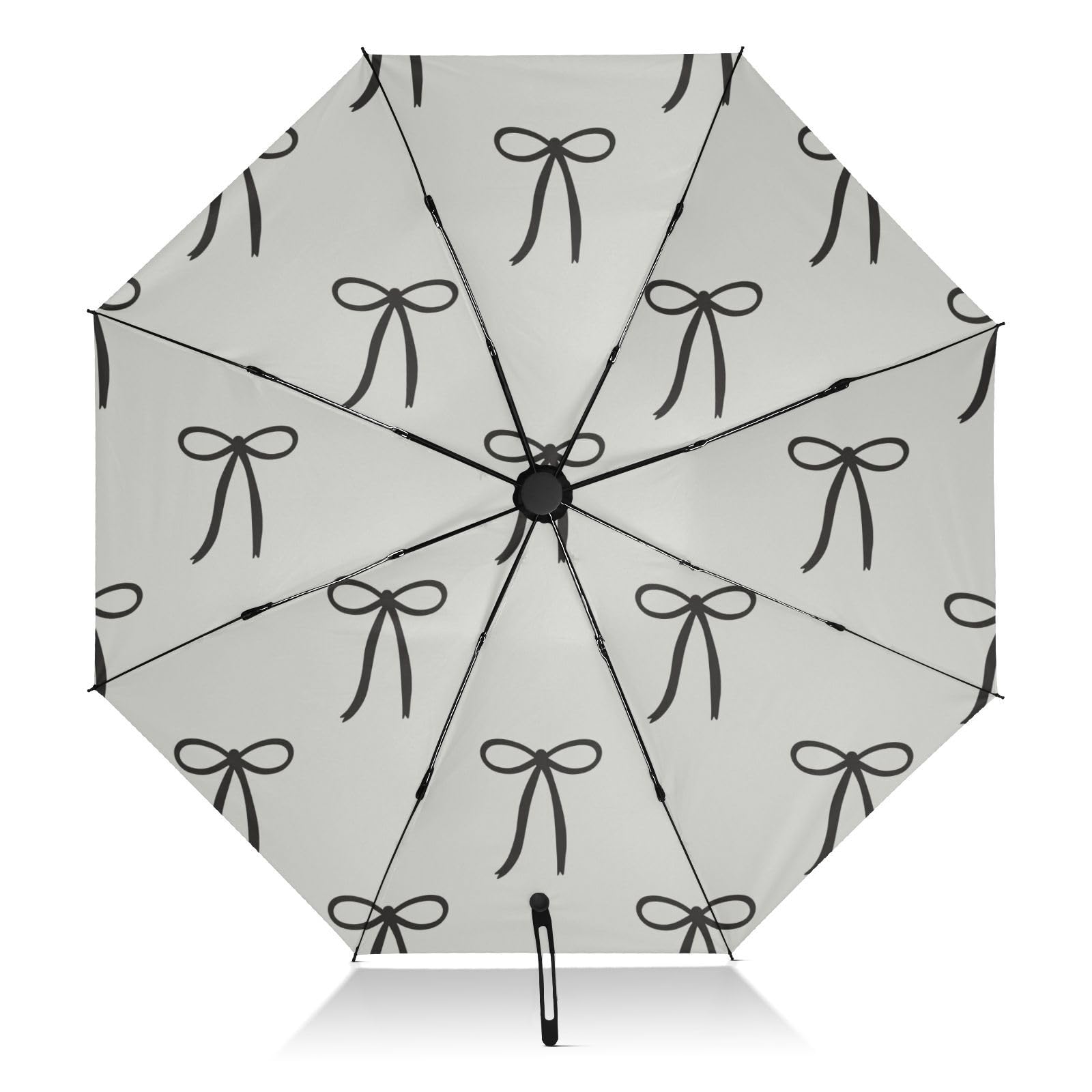 Amazon.com: SLHKPNS Black Bow Folding Umbrella Compact
