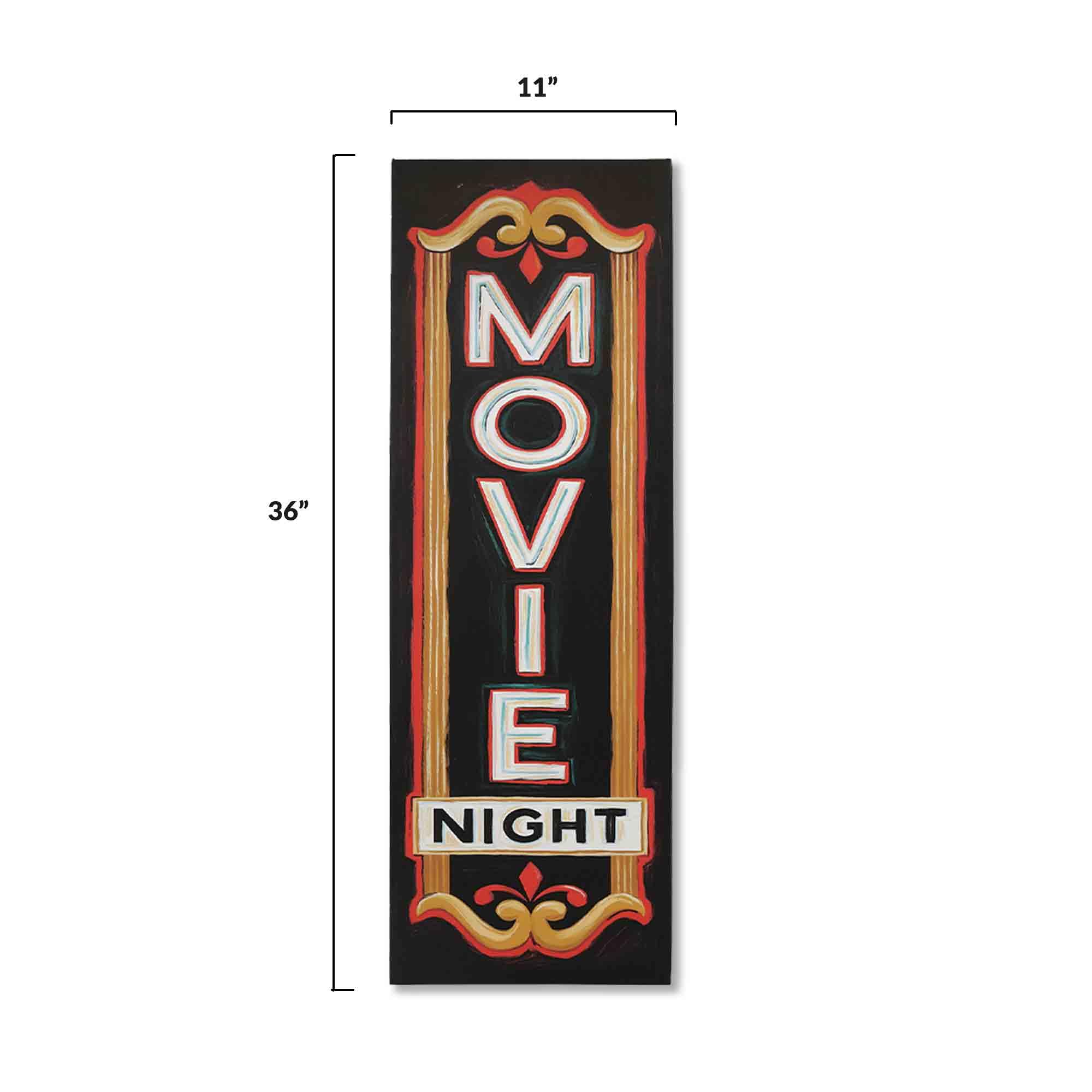 Open Road Brands Lienzo decorativo para pared de noche de cine