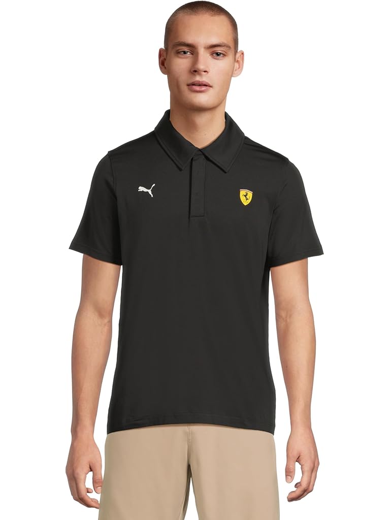 Black PUMA Scuderia Ferrari Cloudspun Polo
