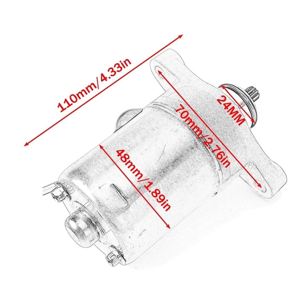 Motorino di avviamento for VP SUPER 8 STREET LIKE AGILITY CARRY DELIVER 50 16 12 10 pollici Paesi Bassi 31200-LEJ2-E10
