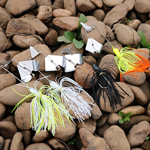 Sougayilang BUZZBAITS-4PCS Fishing Lures Buzzbait Spinnerbait Topwater Lure thumb #3