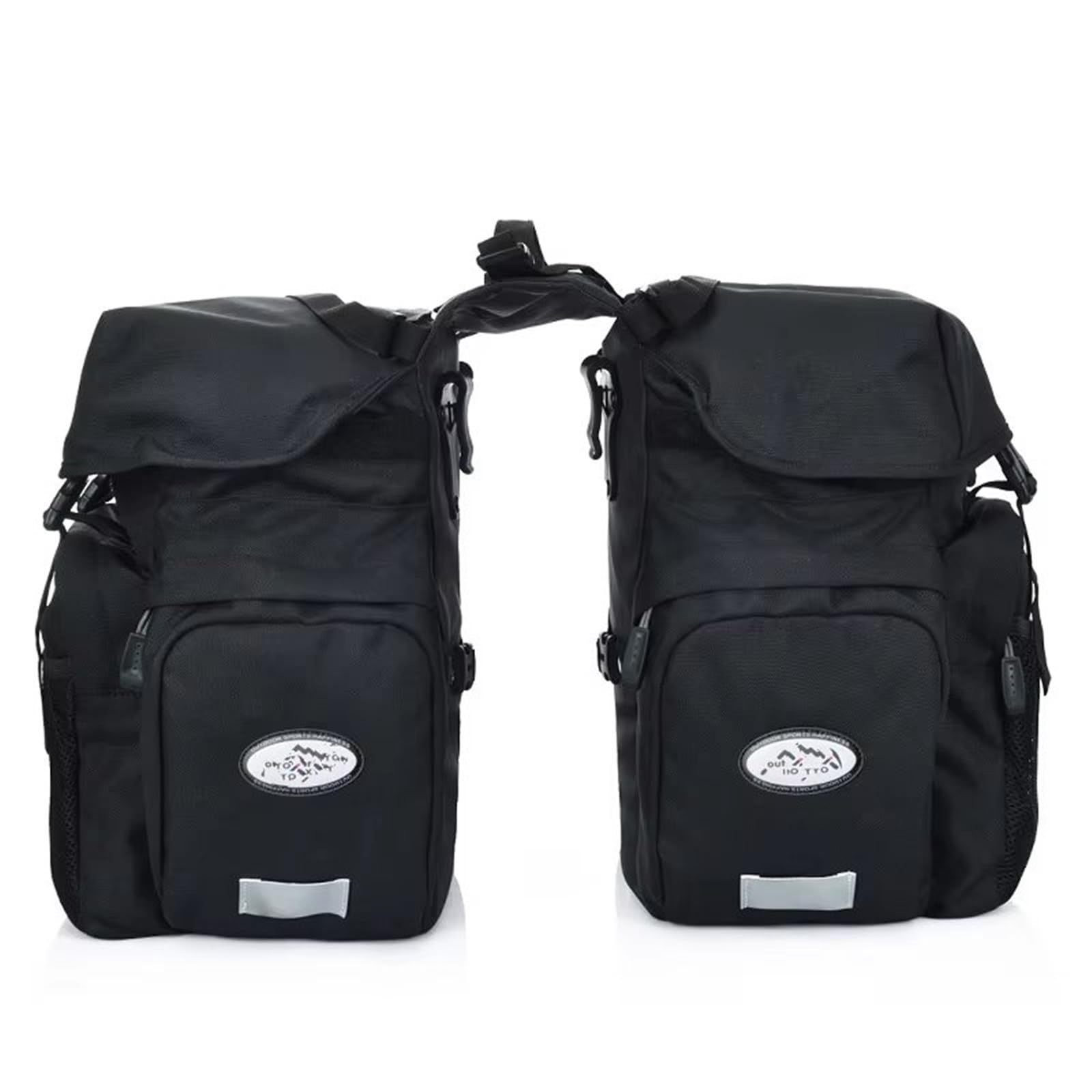 Bolsa de sillín Bolsa De Viaje para Hombre para Bicicleta Y Motocicleta Impermeable Opcional Bolsa para Sillín De Bicicleta Y Motocicleta Bolsa De Almacenamiento De Equipaje(Green Rain Cover)