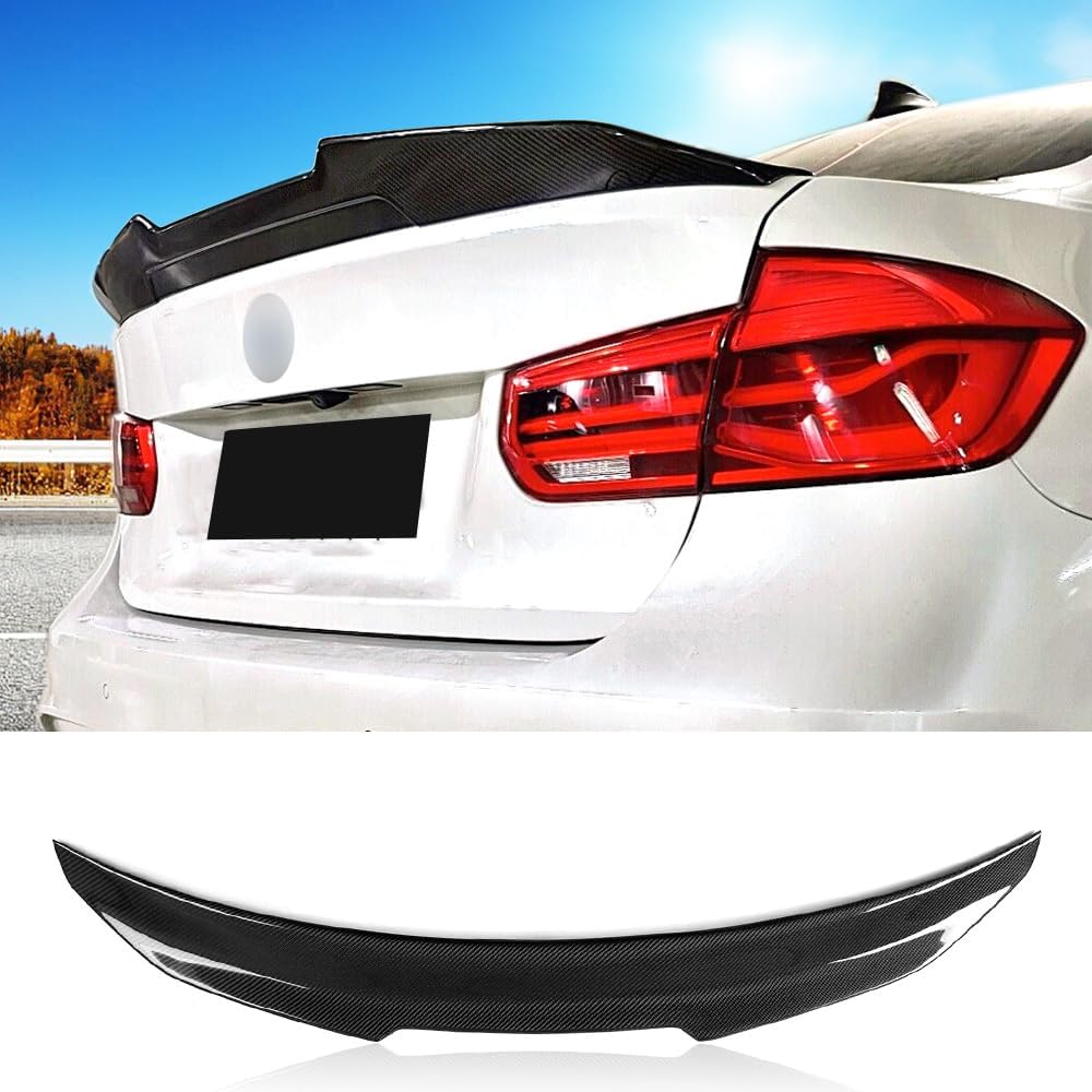 Real Carbon Fiber F80 / F30 Spoiler Fitment for (2013-2018) 3 Series F30 Sedan & F80 M3 Sedan PSM Style F30 13-18 Sedan PSM Style