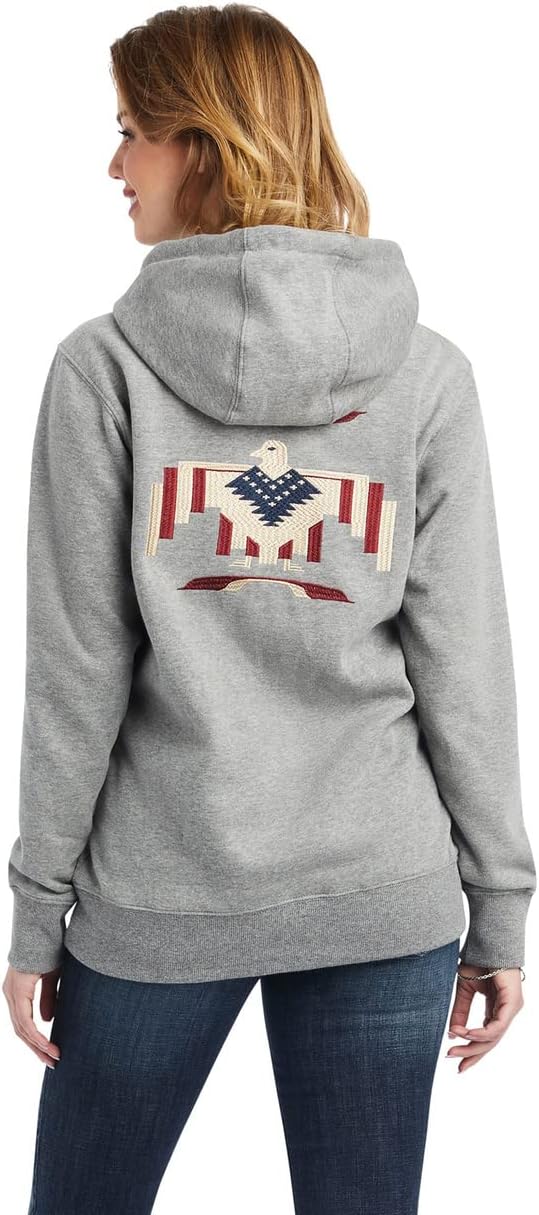 ARIAT (WSL WMS CHIMAYO THUNDERBIRD HOOD HTHR GRY - Image 2