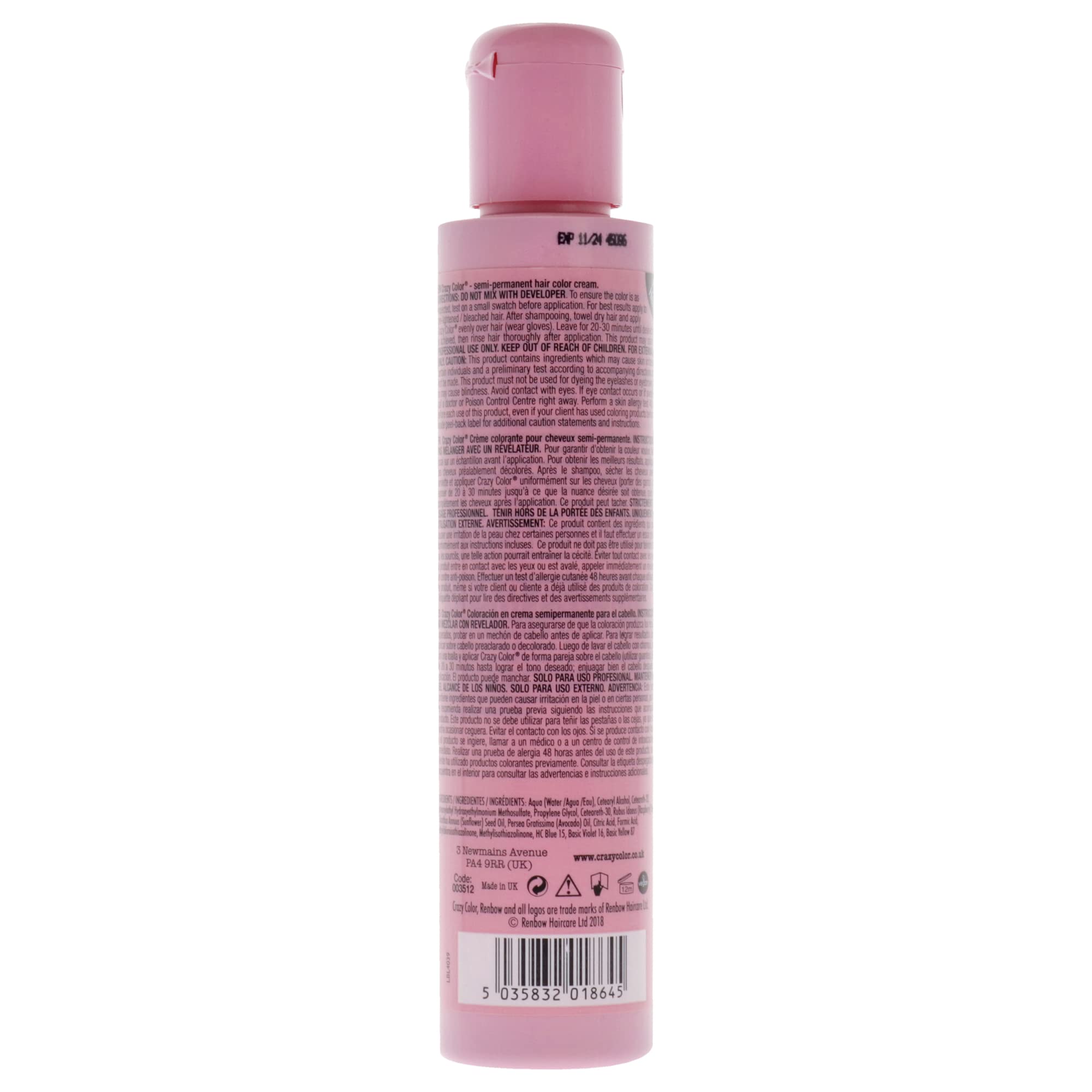 Amazon.com : Crazy Color Hair Dye - Vegan and Cruelty-Free Semi