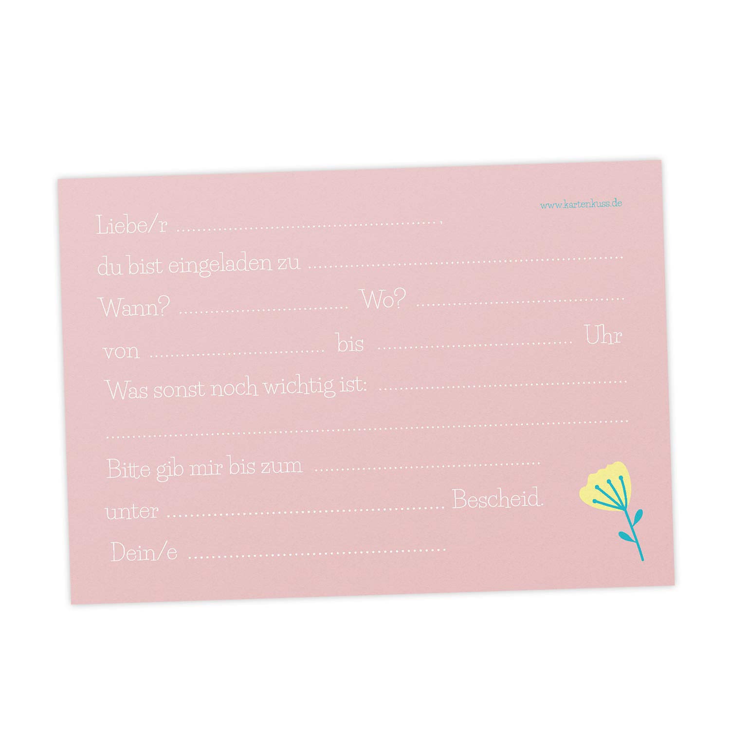 5 Geburtstagskarten Mit Lama Design – Selbst Beschriftbar Mit Umschlägen, Flower Power Motiv