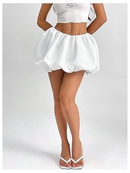 【PORTERNA】Bael Balloon Short Skirt Amazon.com: BEAUDRM Girl's Bubble Skirts Casual Balloon