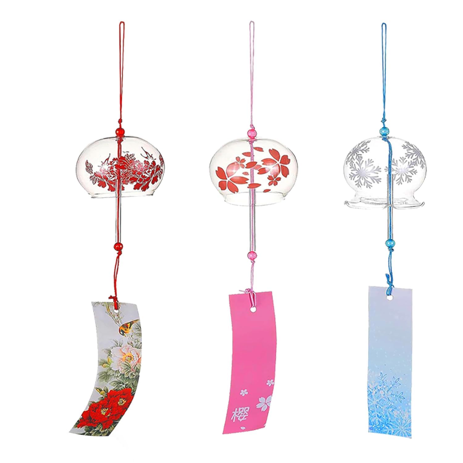 Carillon éolien Japonais En PVC – 16.3cm, à Cordes – Décoration Extérieure, Méditation, Relaxation Sonore