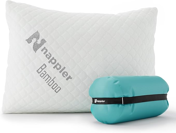 Nappler Camping Pillow Travel Pillow Backpacking, Airplane, Small
