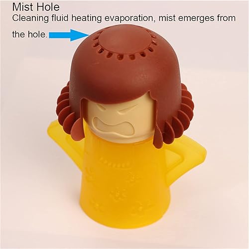 Miniatura 10 de Asltw Angry Mama Limpiador de horno microondas, dispositivo de cocina de vapor de acción rápida, solo tienes que añadir vinagre y agua (azul)