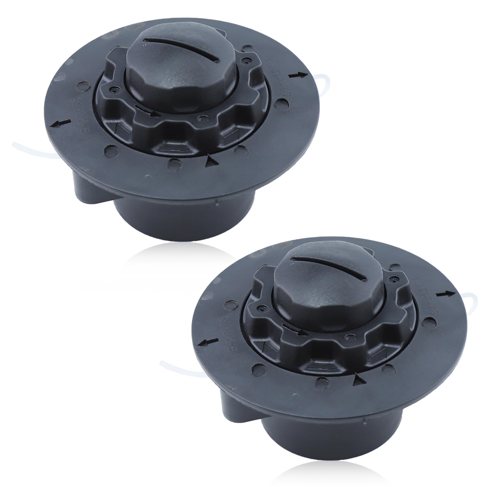 Cabezal de cortadora de césped (2 piezas, desbrozadora, C5-2, para Stihl Autocut FS38, FS40, FS45, FS45C, FS50, FSE60, cortabordes cabeza de alambre, desbrozadora, repuestos