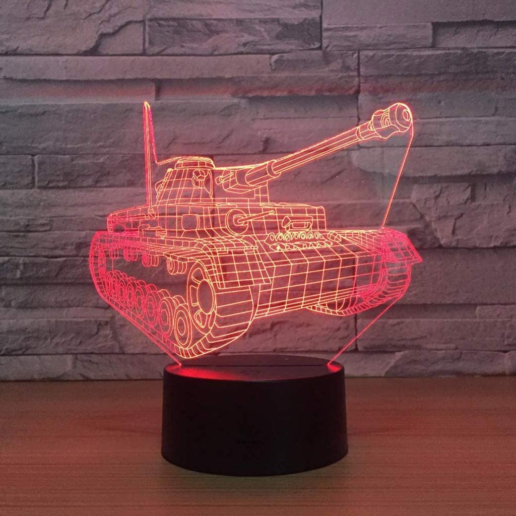 Veilleuse 3D avec interrupteur USB pour chambre à coucher, chevet, petite lampe de table, décoration de dortoir, veilleuse créative