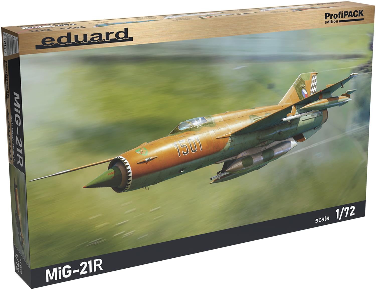 Edualdo 1/72 Profi Pack Repubblica Ceca MiG-21R Letto Pesce Plastica Modello EDU70147 (Aircraft)