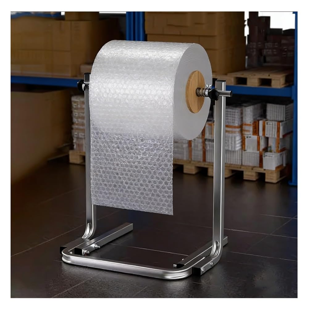 Dispensador de rollo de burbujas con cortador, soporte para embalaje, soporte para rollo de burbujas de pie