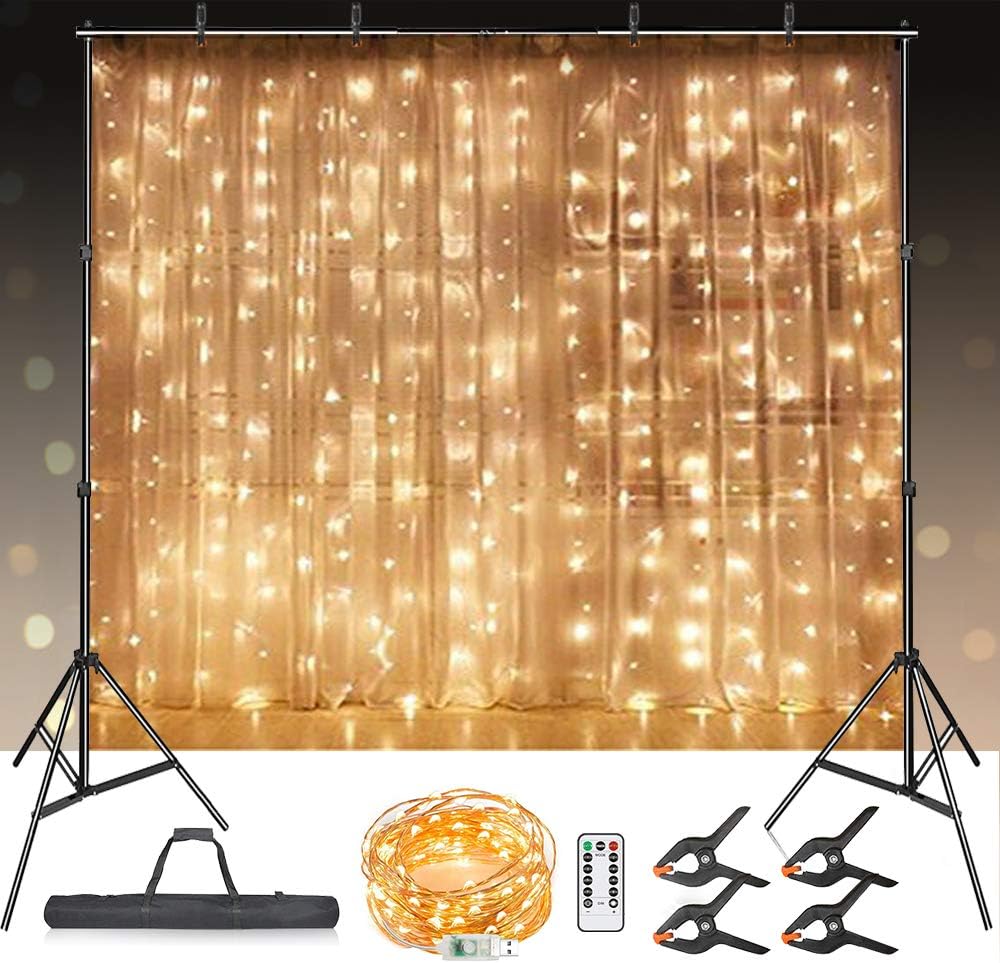 Backdrop Stand, SAVEYOUR 8 x 10 ft Adjustable Background