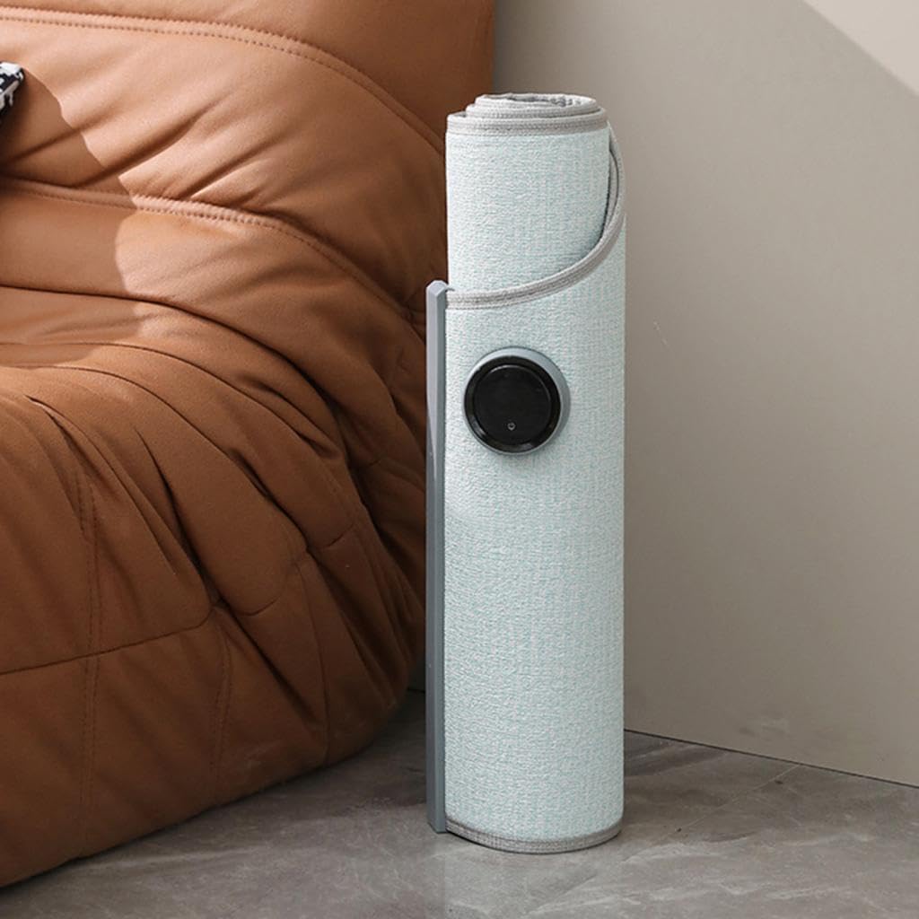 Harilla Calentador de Piernas Portátil y Silencioso, Calentador de Pies Eléctrico para Usar Debajo del Escritorio, Apagado Automático, Almohadilla Calefactora con 5 Niveles de Temperatura 45-70℃, Azul